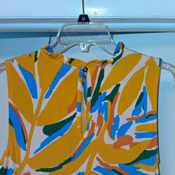 MTS Dress Sleeveless Tiered Hi Low Flowy sz L NWOT /B20 - Picture 5 of 8